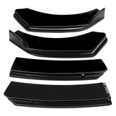 For Car Universal Glossy Black Front Lip Chin Bumper Body Kits New