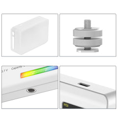 Video Light 2500K-9000K with Silicon Diffuser Camera Lamp CRI 95+ Smartphone Selfie Lighting Photography Live Broadcast