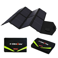 18V 40W Portable Solar Panel Charger Dual Ports Solar Cell for Phone Tablet Laptops Camping Hiking Accessories