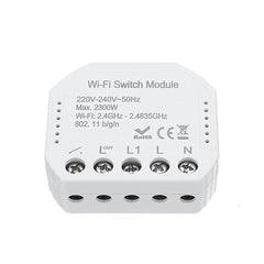 WiFi Smart Light Switch Diy Breaker Module Smart Life/Tuya APP Remote Control Works With Alexa Google Home 1/2 Way