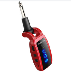LED Display Wireless Guitar Bass Transmitter Receiver UHF System for Electric with 500mah Battery