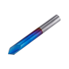 2-12mm 90 Degree Nano Blue Coated Chamfer Mill 2 Flutes CNC Milling Cutter Countersink Drill Bit