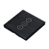 Smart Touch Switch 86 Type Smart EU Standard 3Gang Switch Work with Alexa Google Home WF-WS03 AC100-240V