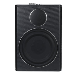 12V 600W 8" Car Subwoofer Under-Seat Sub Woofer Speaker Stereo Slim Amplifier Black Bluetooth