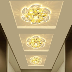 7.9" 20cm 5730 LED Crystal Ceiling Light Fixture Pendant Hallway Chandelier Lamp