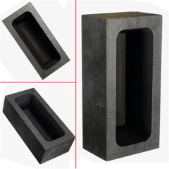 125x60x40mm Square Graphite Mold Crucible for Melting Casting 85oz Gold/46oz Silver