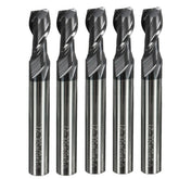 5pcs 6mm Solid Carbide Tungsten Coated 2 Flute End Mill Slot Drill Milling Cutter