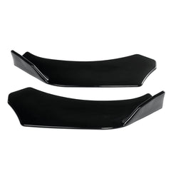 4PCS Black Front Lip Chin Bumper Spoilers Body Kits New For Car Universal