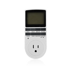 Electronic Digital Timer Switch US Kitchen Timer 24 Hour Cyclic Programmable Timing Socket 15A 1800W 120V