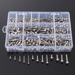 M3SSH2 M3/M4/M5 A2 Stainless Steel Hex Allen Socket Cap Screws Bolts Assorted Kit 270Pcs