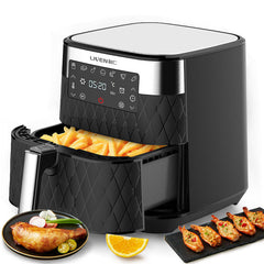 5.5L Large Capacity 1700W LED Digital Touchscreen Electric Hot Air Fryers
