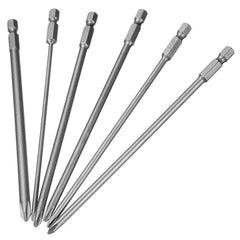 12pcs 150mm Long Screwdriver Bits 1/4 Inch Hex Shank Magnetic Cross Head Screwdriver Bit Set