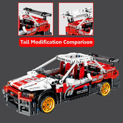 591 Pcs 1:17 Ares Mechanical Engineering Car Small Particle DIY Assembled Building Blocks Pull Back Racing Car Model Toy for Birthday Gift