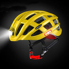 400 Lumens 3 Modes Cycling Helmet Waterproof Ultralight Helmet Intergrally-molded Mountain