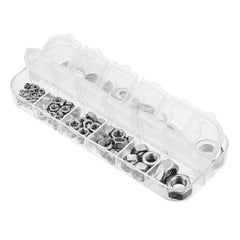 137Pcs M2 to M8 Stainless Steel Flat Washer Spacer Hex Nut M2/M3/M4/M5/M6/M8 Kit