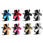 4 Blades Heat Powered Wood Stove Fan Eco Friendly Wood Log Burner Fireplace Fan