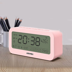 Bluetooth Speaker LED Screen Alarm Clock Day Demperature Display 3 Mode Night Light Outdoor Stereo Subwoofer