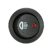 12V 20A Illuminated LED Fog Light Round Rocker SPST Switch On/Off Dash Light For Car Van