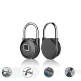 Smart Fingerprint Door Lock Padlock USB Charging Keyless Anti Theft Travel Luggage Drawer Safety Escape Room 0.5 Second Unlock IP65 Waterproof