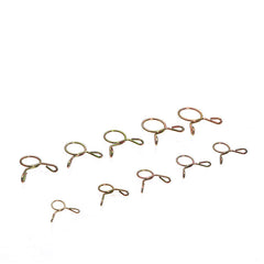 250Pcs Fuel Line Silicone Vacuum Hose Clamps Tubing Spring Clips Clamps Tube Clamps Fastener Assortment Kit