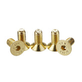 50Pcs Titanium Plated M5 Hex Socket Flat Head Countersunk Screws Alloy Steel 12.9 Grade Screw Bolt M5*12