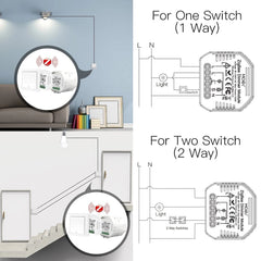 Smart Dimmer Switch Module Hub Required App Alexa Google Home Voice Control 1/2Way