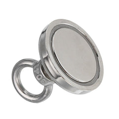 42mm 68kg Neodymium Recovery Magnet Metal Detector Eyebolt Circular Ring
