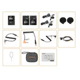 One-Trigger-Two 2.4G Digital Wireless Microphone System3.5mm Interface for DSLR Cameras