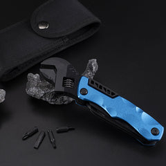 10 In 1 Multifunctional foldable wrench Outdoor Portable Multifunctional Tool Suitable For Outdoor Camping Home Emergency etc.