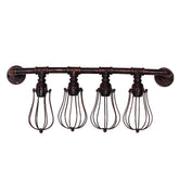 4 Heads E27 Retro Industrial Style Wall Light Water Pipe Home Fixture Decor