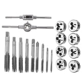 20pcs Alloy Steel M3-M12 Screw Thread Metric Plugs Taps Tap Wrench Die Wrench Set