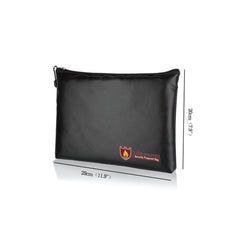 Security Fireproof Bag Explosion-proof Storage Protection Bag Waterproof Fire-Resistant Money Pouch with Zipper for Charging Storage Home Office