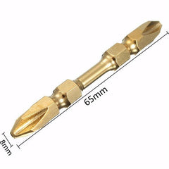 65mm PH2 Anti Slip Electric Screwdriver Bit Magnetic Double Head Screwdriver Bit