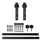 Sliding Barn Door Hardware Track Set Double Roller Kit Antique Classic Bedroom