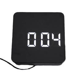 Square HD Mirror Alarm Clock Multifunction Digital Alarm Clock Mute LED Mirror Clock Makeup Mirror