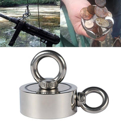 Double Side 75mm 400KG Neodymium Recovery Magnet With 10m Rope Salvage Tool Strong Fishing Kits