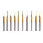 10pcs 0.7mm Carbide End Mill Cutter Titanium Coated Engraving Milling Cutter