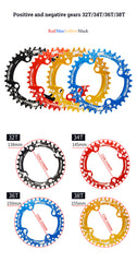 32/34/36/38T Mountain Bike Discs Bike Components Round Narrow Wide Chainring Bicycle Chainwheel
