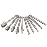 10pcs 1/8 Inch HSS Rotary Rasp File Rotary Rasp Burrs Wood Bits Grinding wood working Tool