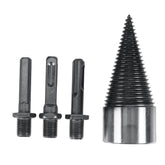 32mm Firewood Splitter Machine Drill Bit Wood Cone Punch Driver Square Round Hex Shank Drill Bit Split Drilling wood working Tool