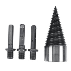32mm Firewood Splitter Machine Drill Bit Wood Cone Punch Driver Square Round Hex Shank Drill Bit Split Drilling wood working Tool