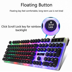 104 Keys Colorful Backlight USB Wired Gaming Keyboard and Gaming Mouse Combo for PC Laptop