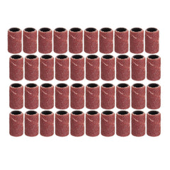 132pcs 120 Grit 1/4 3/8 1/2 Inch Sanding Drum with Sanding Mandrel Rotary Tool Accessories