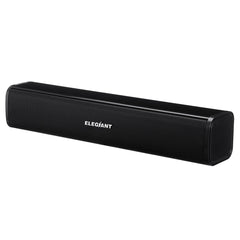 6W Powerful Multimedia Hi-Fi Bass Portable USB SoundBar Speakers with Volume Control for PC Desktop