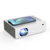 LED Mini Projector Phone Same Screen Support 1080P Resolution Keystone Correction Multiple Ports Portable Smart Home Theater Projector With Remote