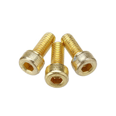 M4AH1 50Pcs Titanium Plated M4 Hex Socket Cap Head Screws Alloy Steel 12.9 Grade Screw Bolt M4*10