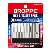 8Pcs 1/4" 50mm Hex Screwdriver Bits 1.5-8mm Magnetic Electronic Drill S2 Steel Hexagonal Screw Driver Bit Set Power Driver Tools