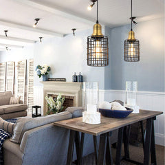 Plug-in Iron Pendant Light Ceiling Lamp Hallway Bar Restaurant Corridor Fixture Chandelier Decor