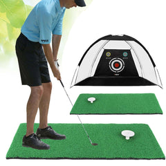 2M/3M Golf Practice Net Training Driving Cage Outdoor Indoor Golf Hitting Net Trainer Aid With Cutting Hole