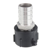 Tank Coarse Thread Drain Adapter to 38/45/50/60mm Stainless Steel Hose Outlet Connector Replacement Valve Fitting Parts for Home Garden